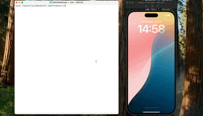 Simulating a push notification with simctl.